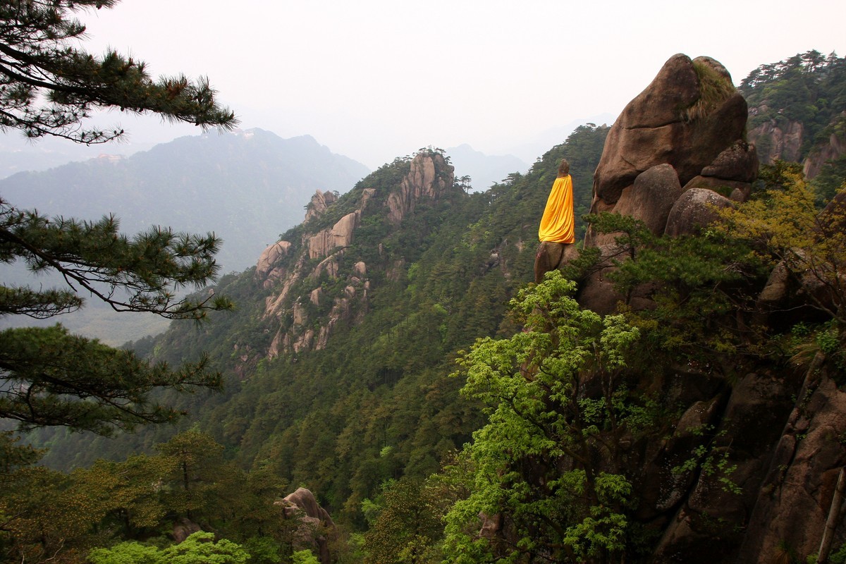 五大名山:九华山地藏菩萨道场风景图