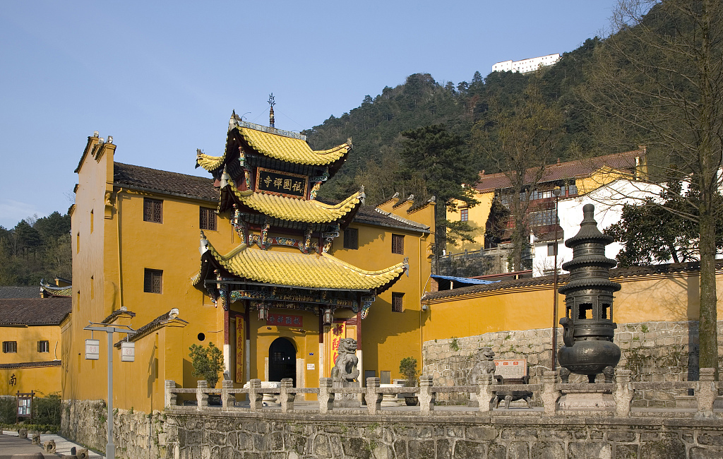 五大名山:九华山地藏菩萨道场风景图