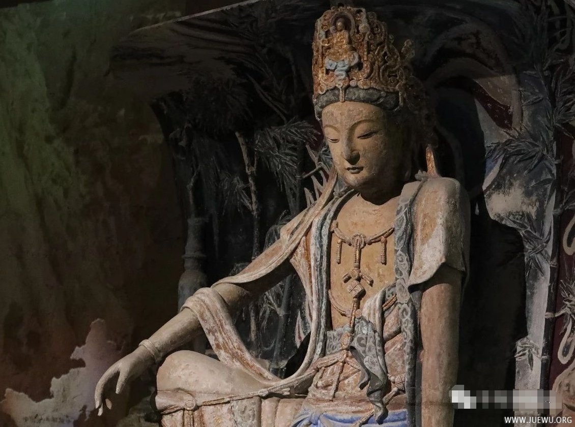 等比例数字3D打印水月观音像 安岳毗卢洞第5龛