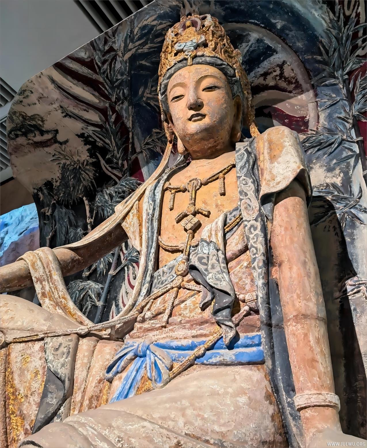 等比例数字3D打印水月观音像 安岳毗卢洞第5龛