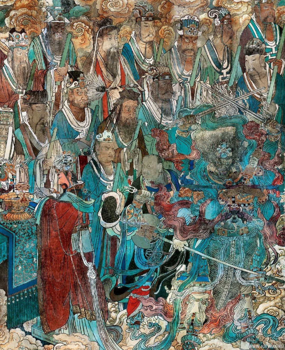 元 《朝元图》 壁画