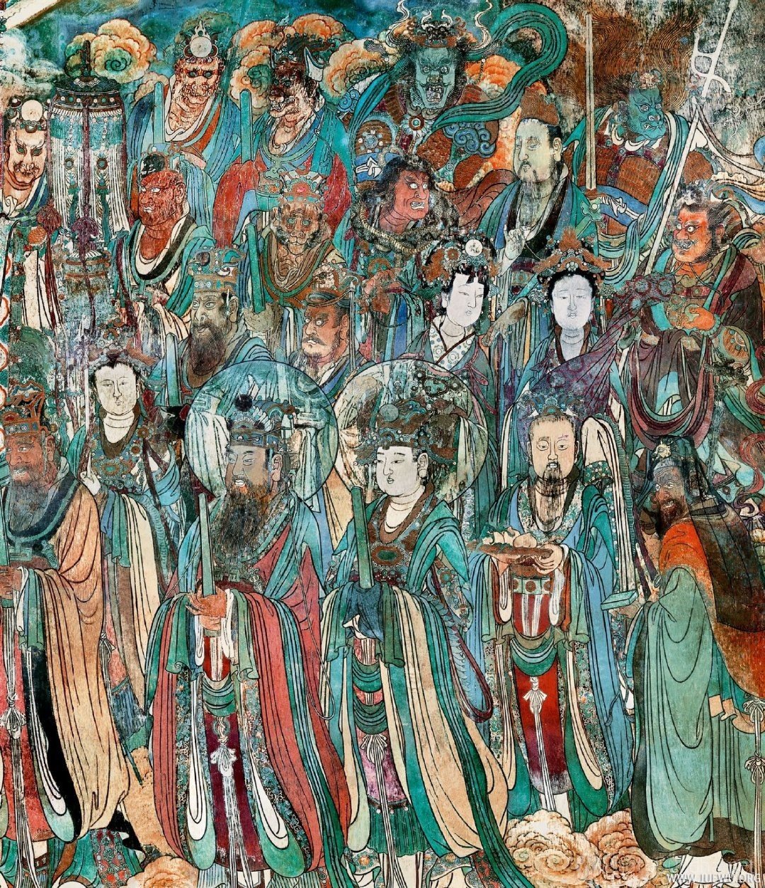 元 《朝元图》 壁画