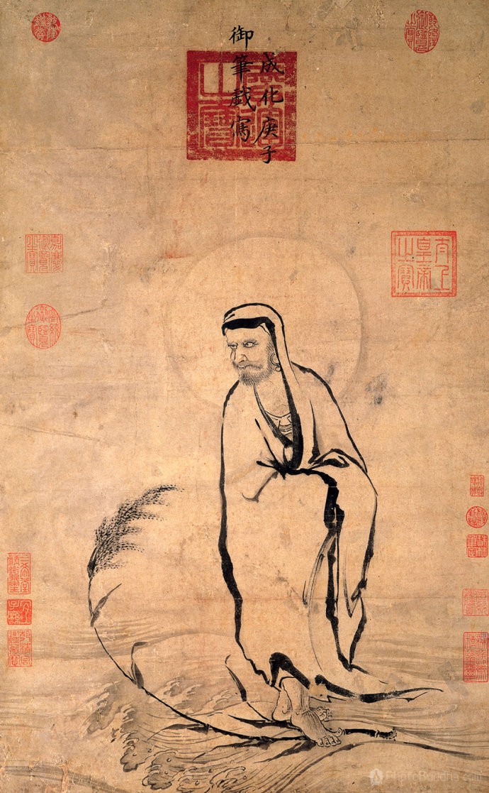 台北故宫佛教珍品《达摩图》