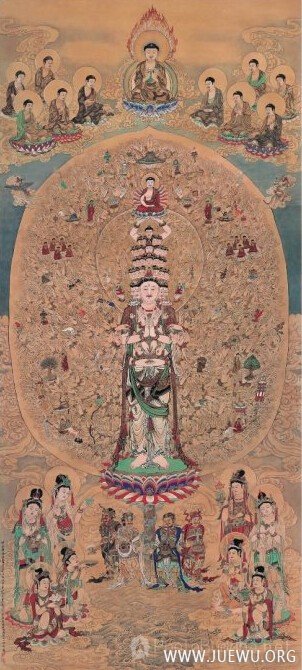 台湾江逸子居士《千手观音图》高清图